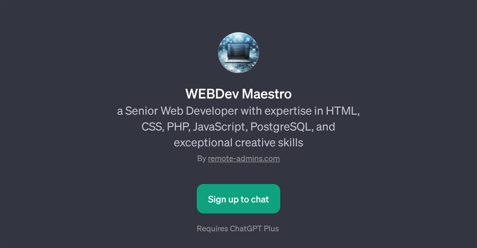 WEBDev Maestro website