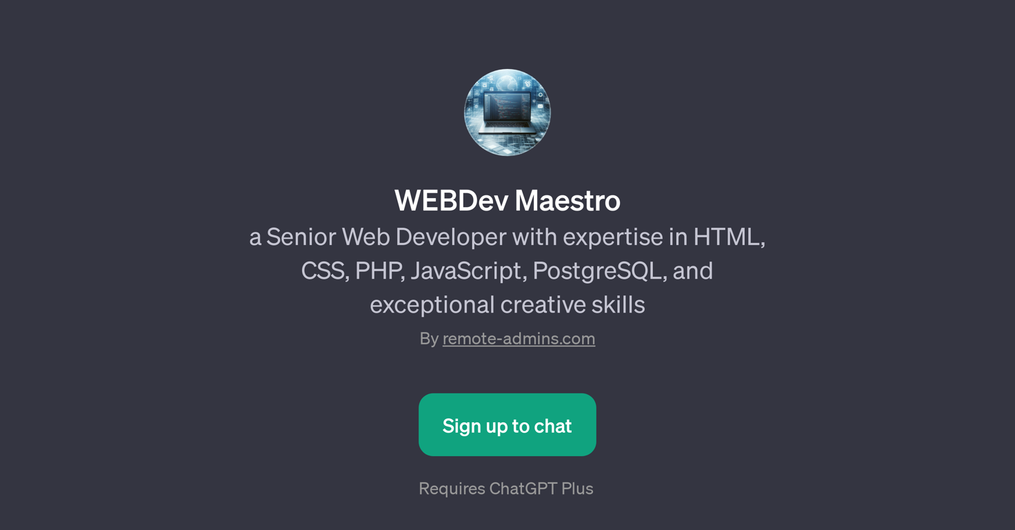 WEBDev Maestro website
