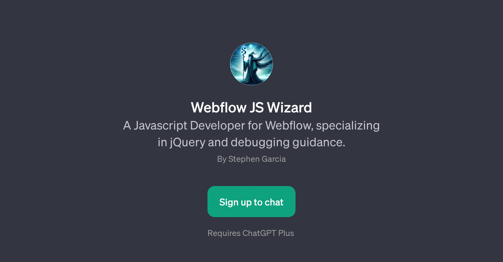 Webflow JS Wizard website