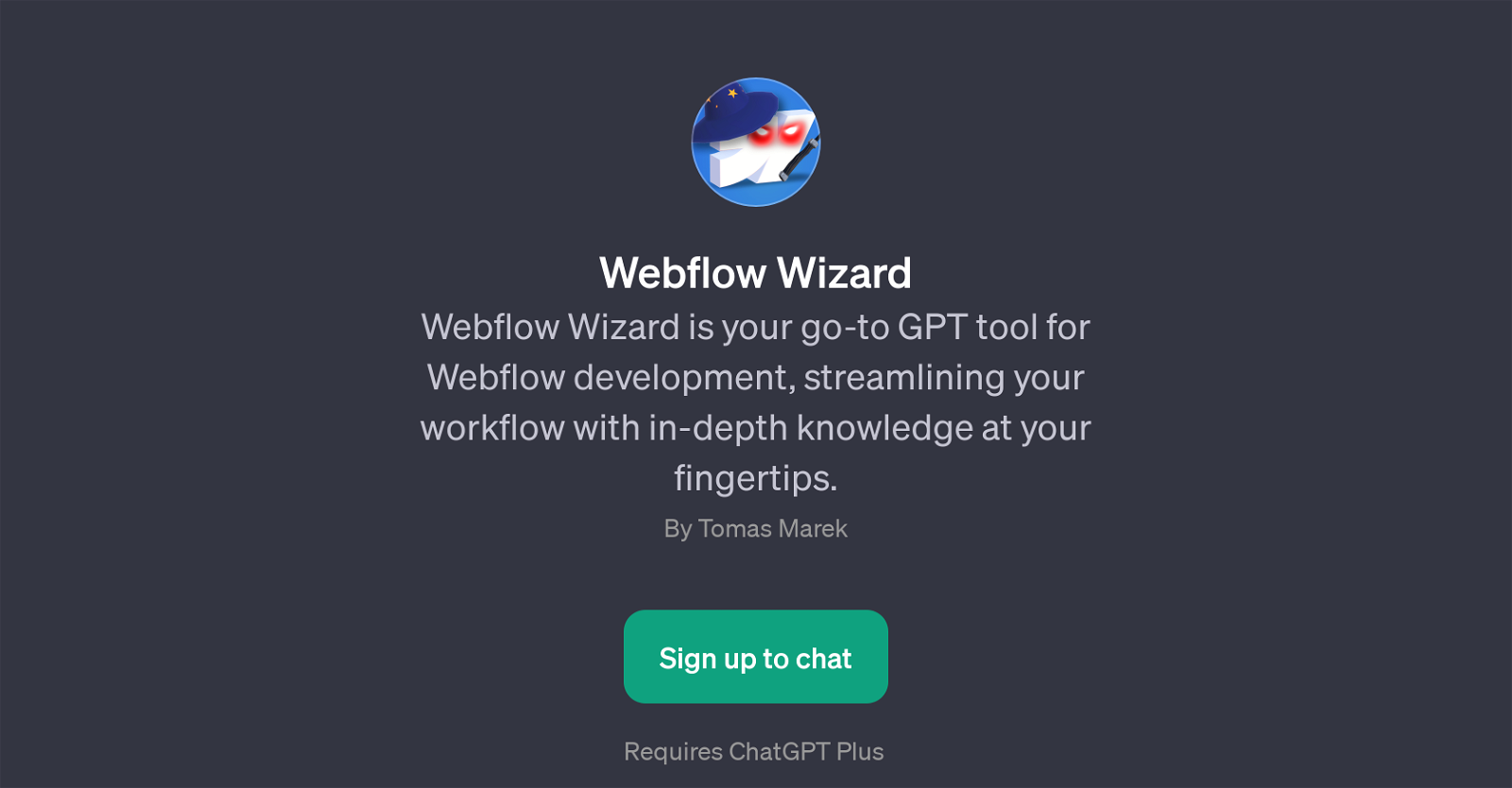 Webflow Wizard website