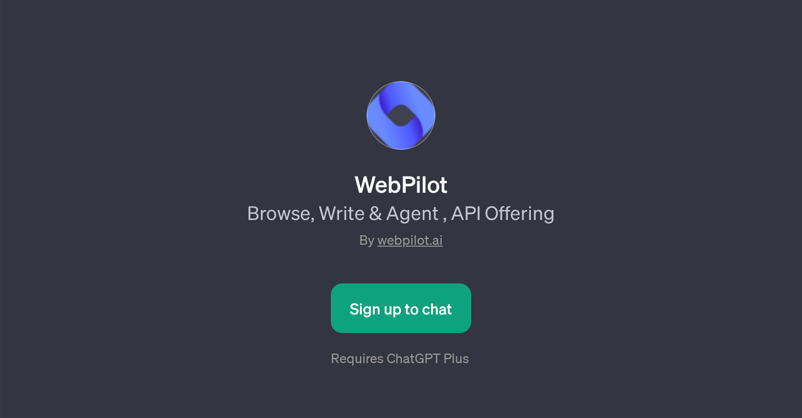 WebPilot website
