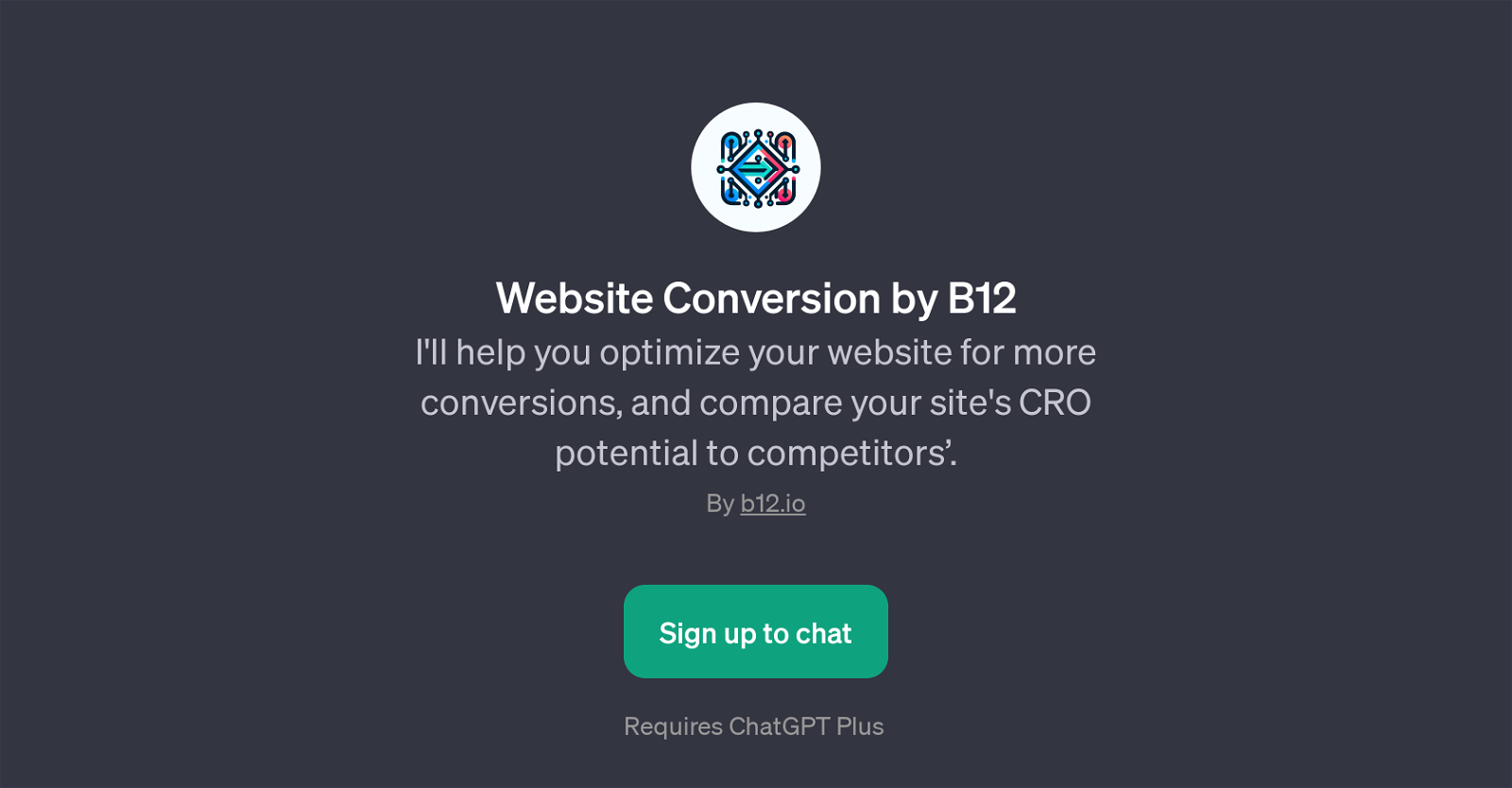 Website Conversion by B12 website