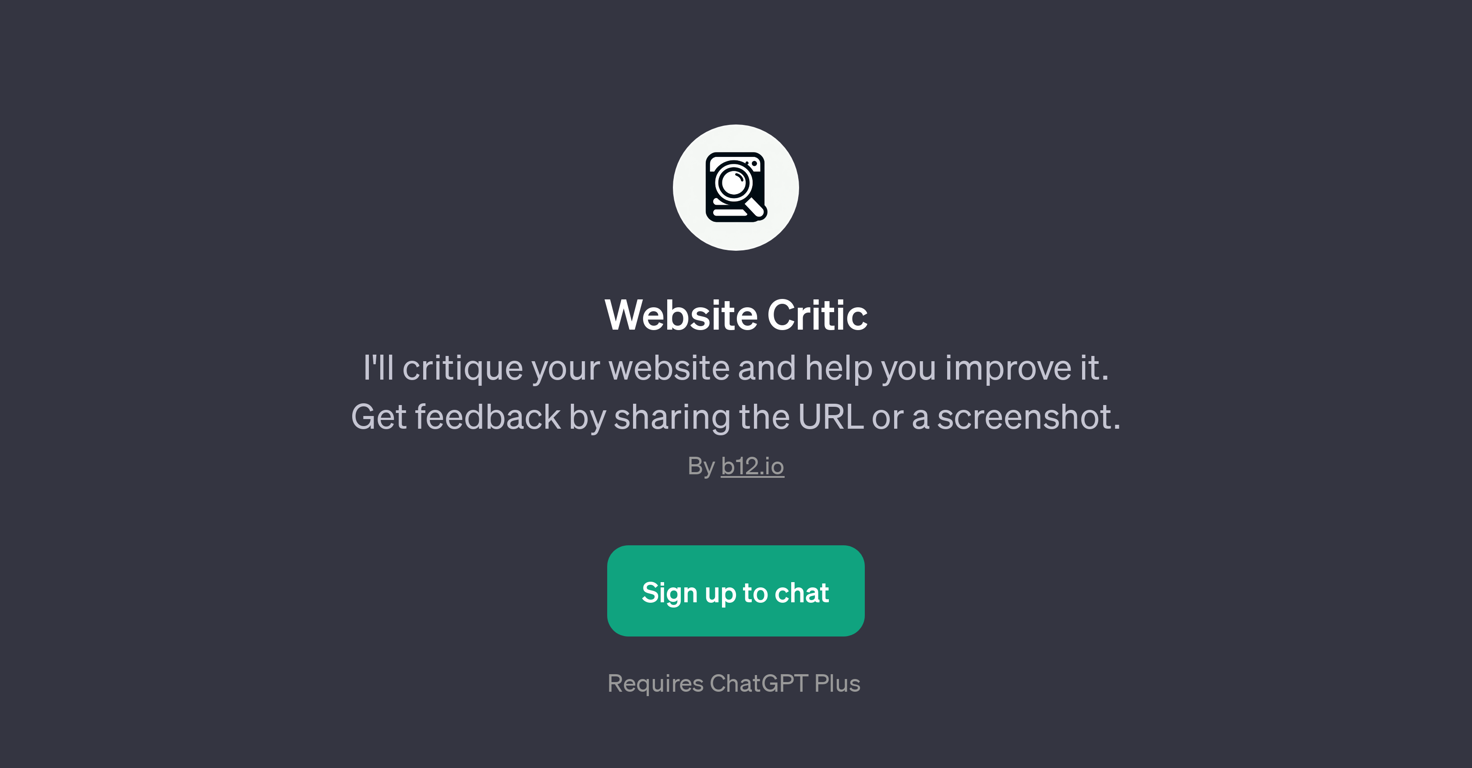 Website Critic website