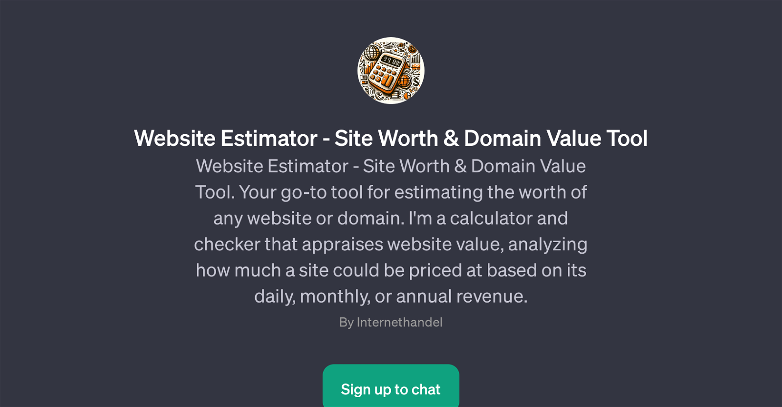 Website Estimator - Site Worth & Domain Value Tool website