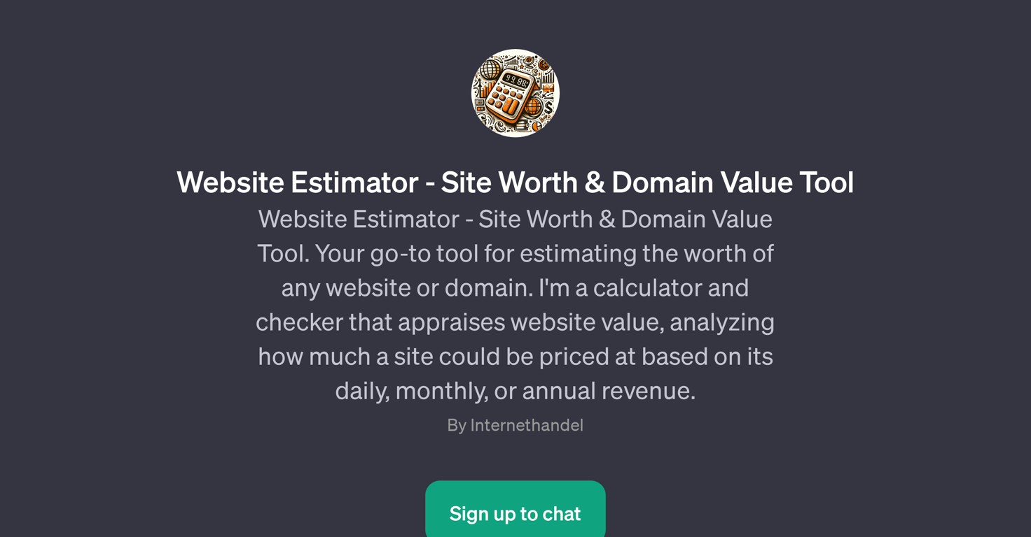 Website Estimator - Site Worth & Domain Value Tool website