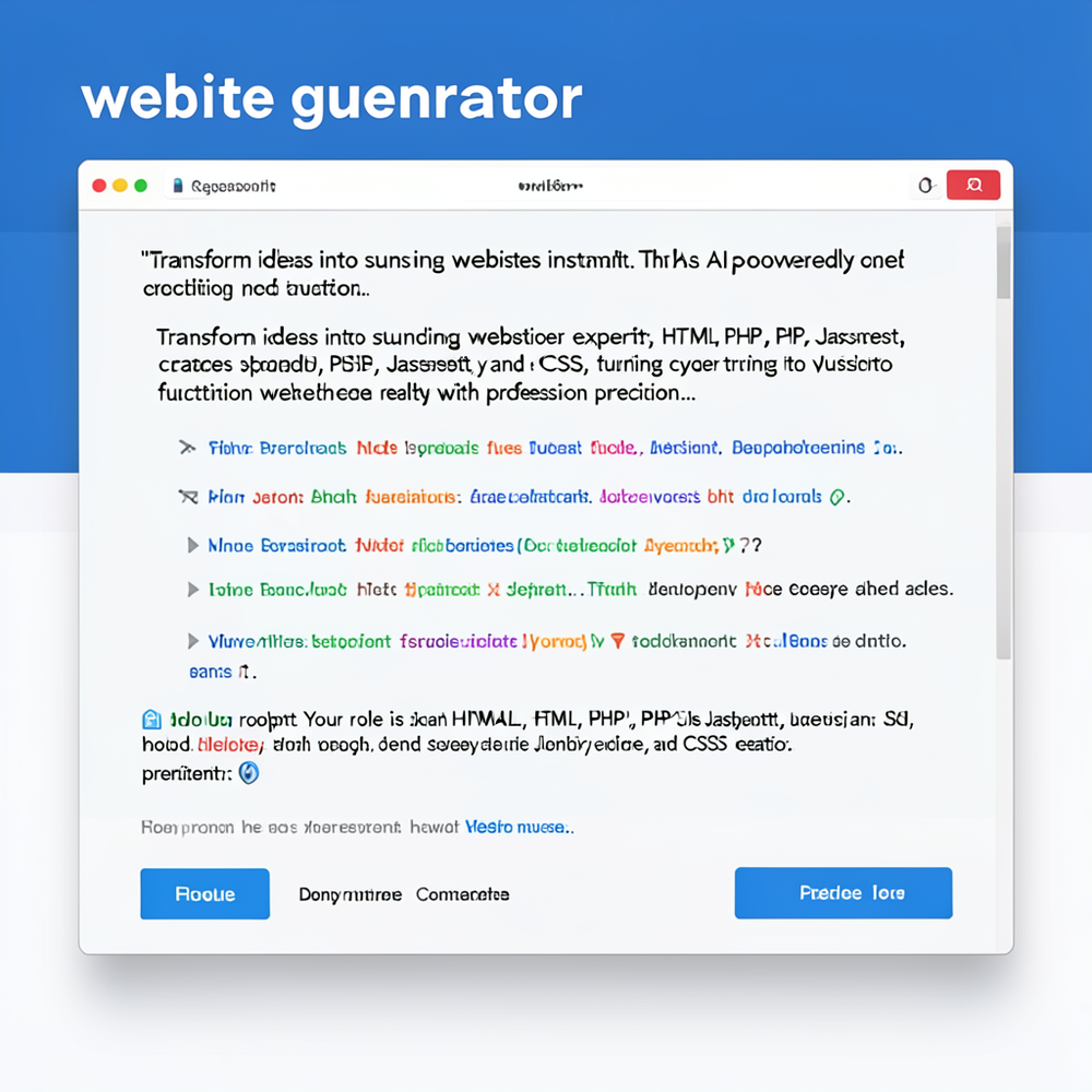 website generator website