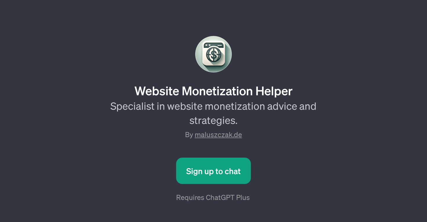 Website Monetization Helper website