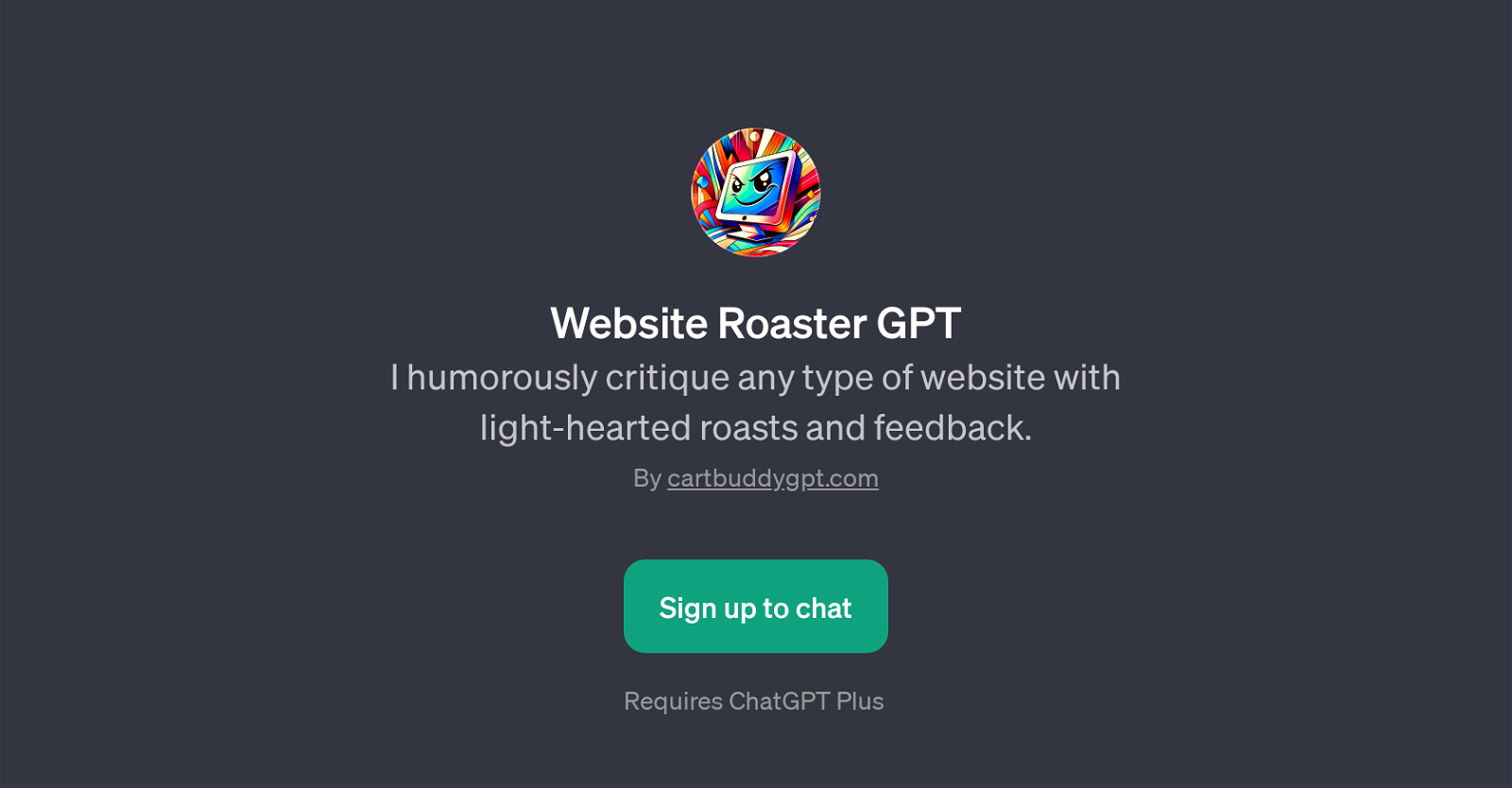 Website Roaster GPT website