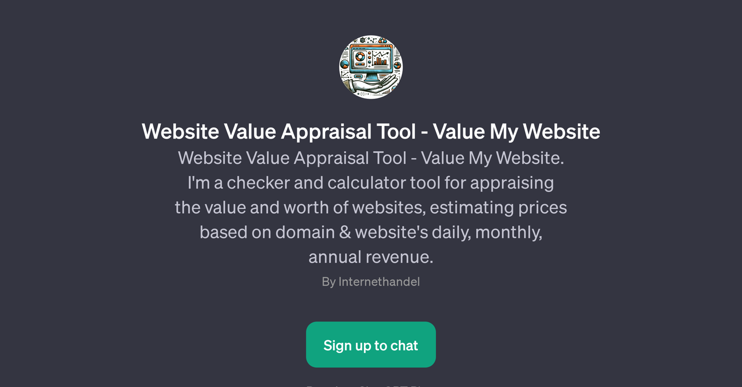 Website Value Appraisal Tool website
