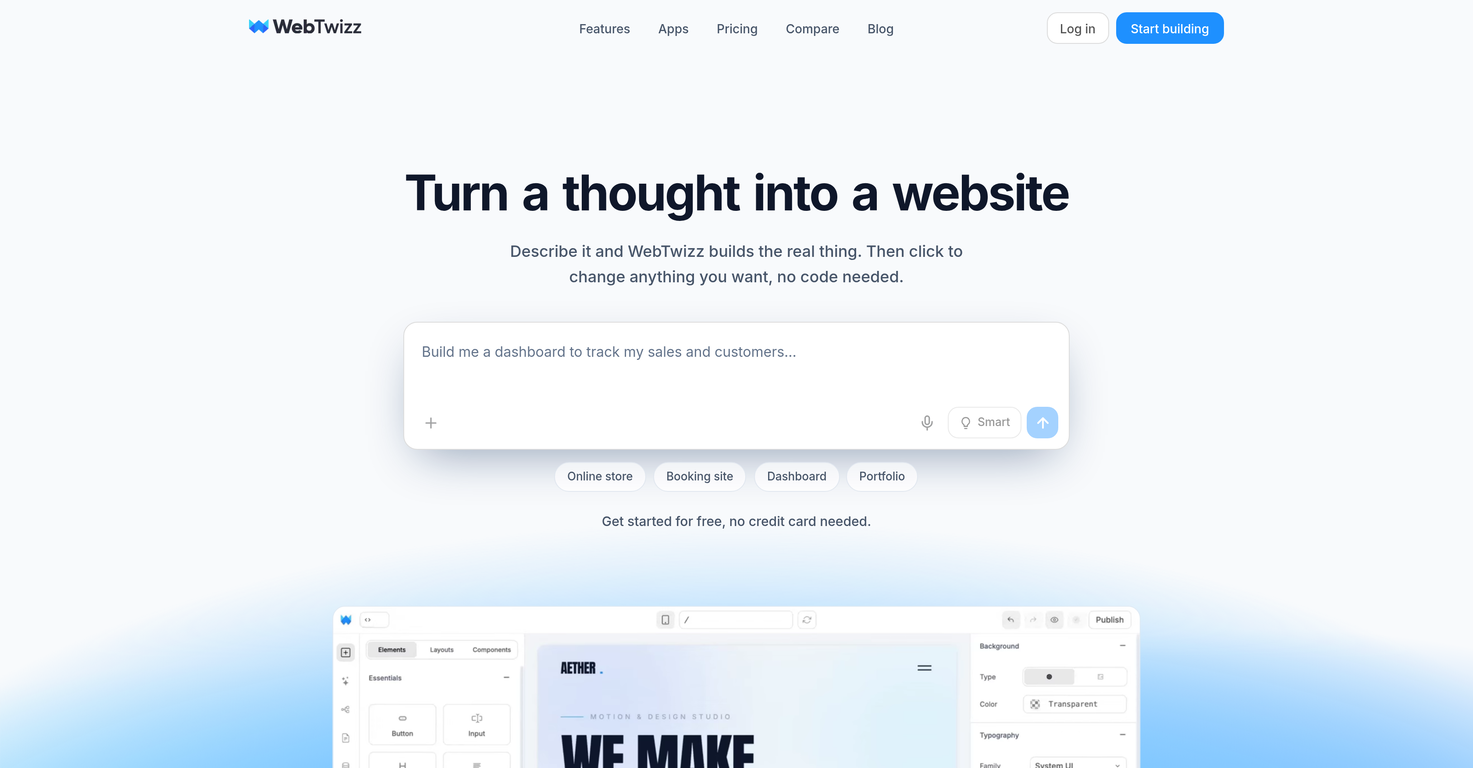 Webtwizz website