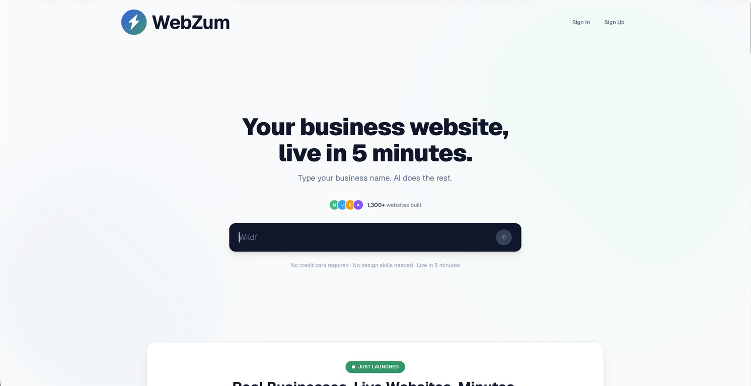 WebZum website