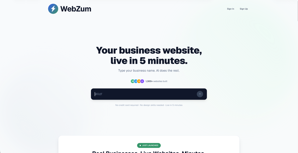 WebZum website