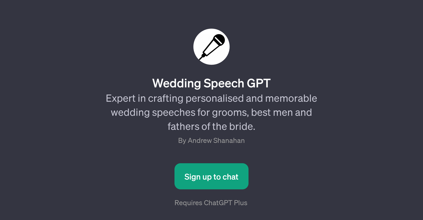 Wedding Speech GPT website