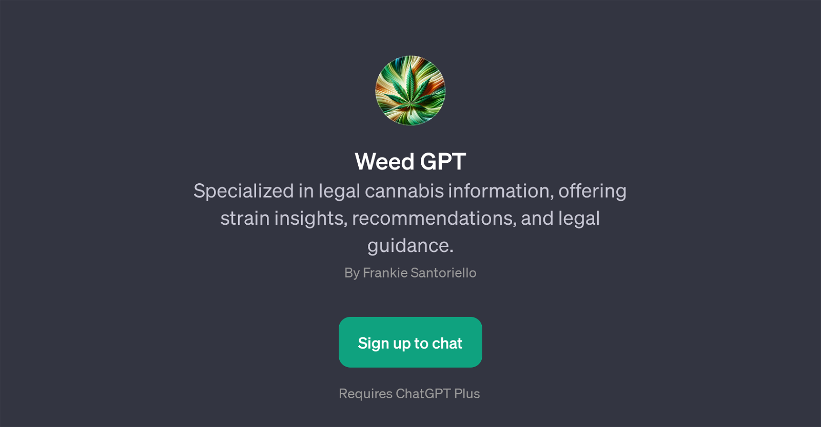 Weed GPT website