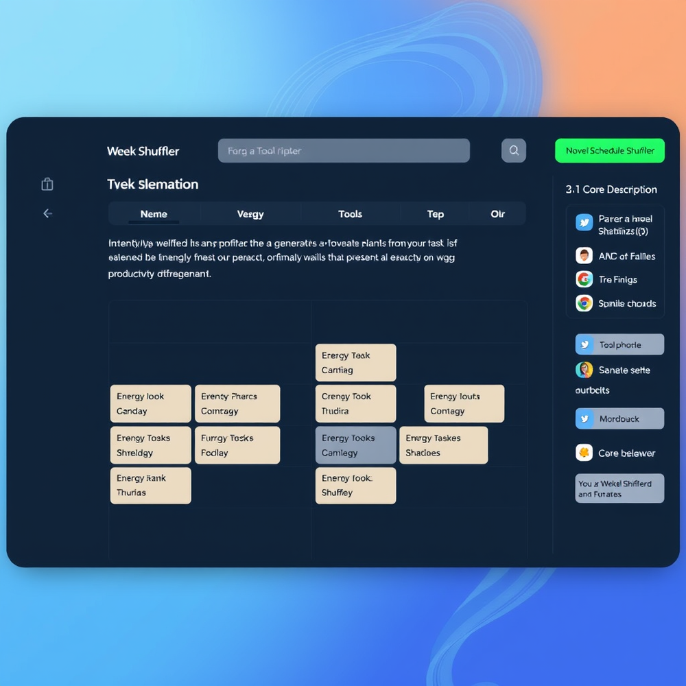 week shuffler website