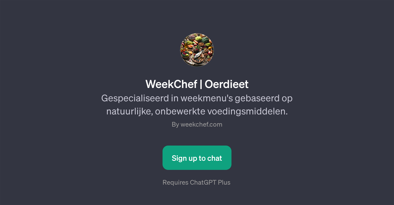 WeekChef | Oerdieet website
