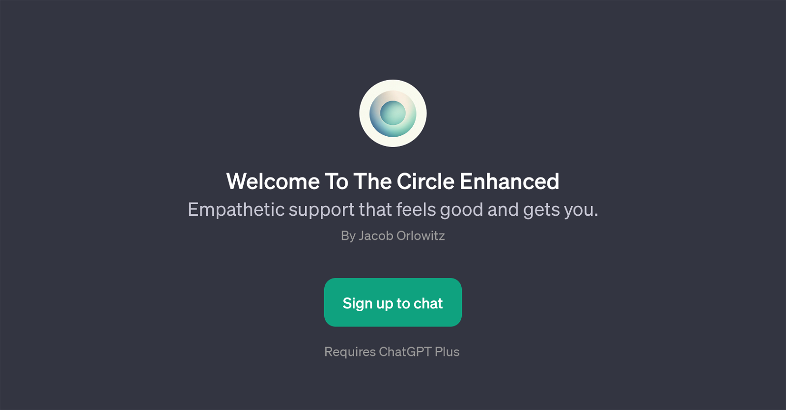 Welcome To The Circle Enhanced website