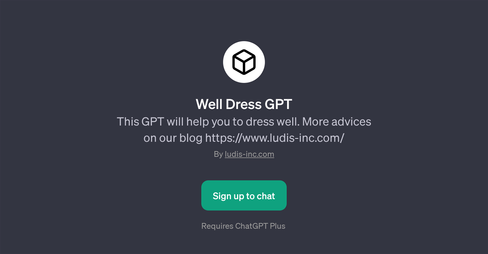 Well Dress GPT website