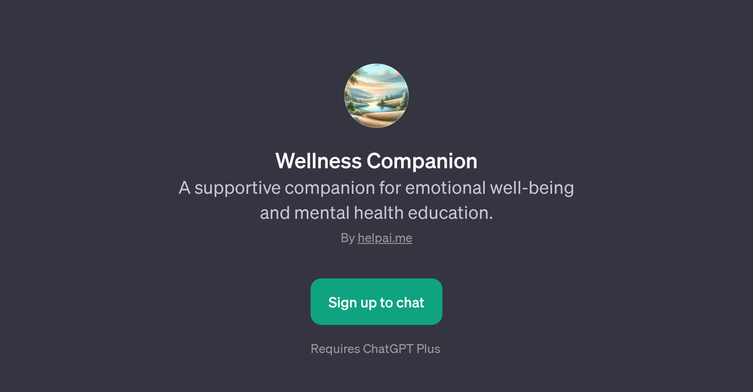 Wellness Companion website