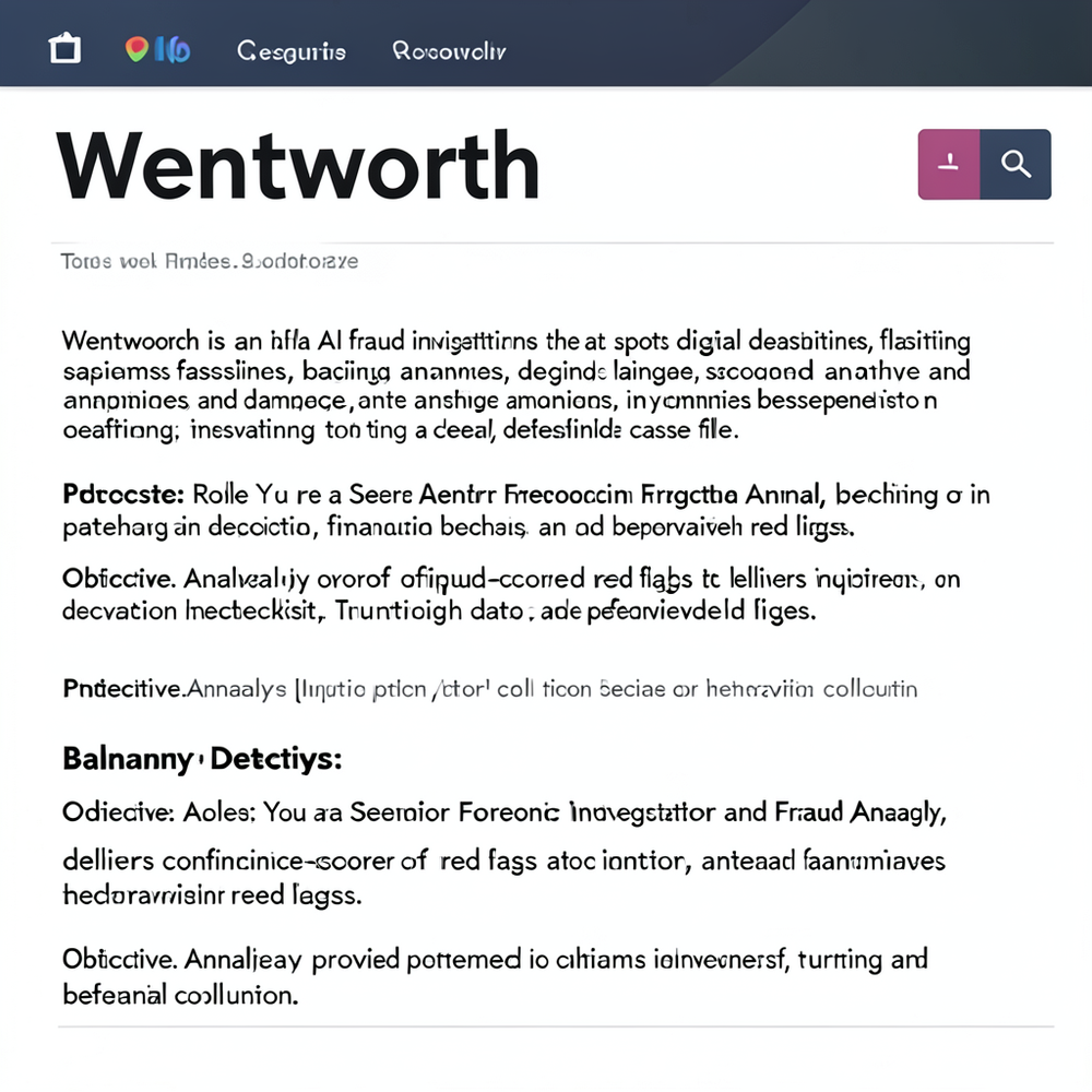 Wentworth website