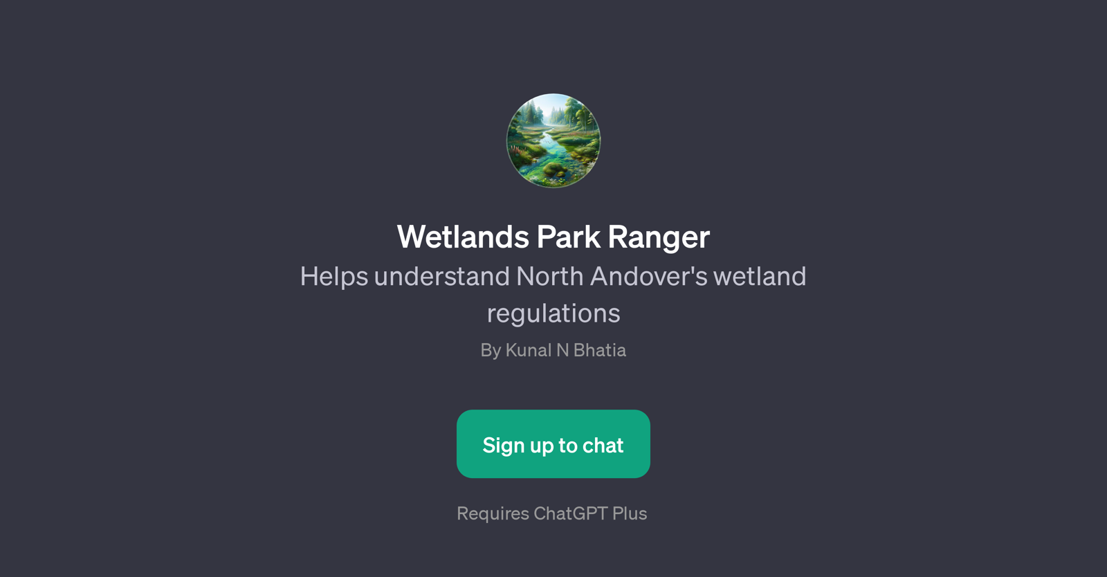 Wetlands Park Ranger website