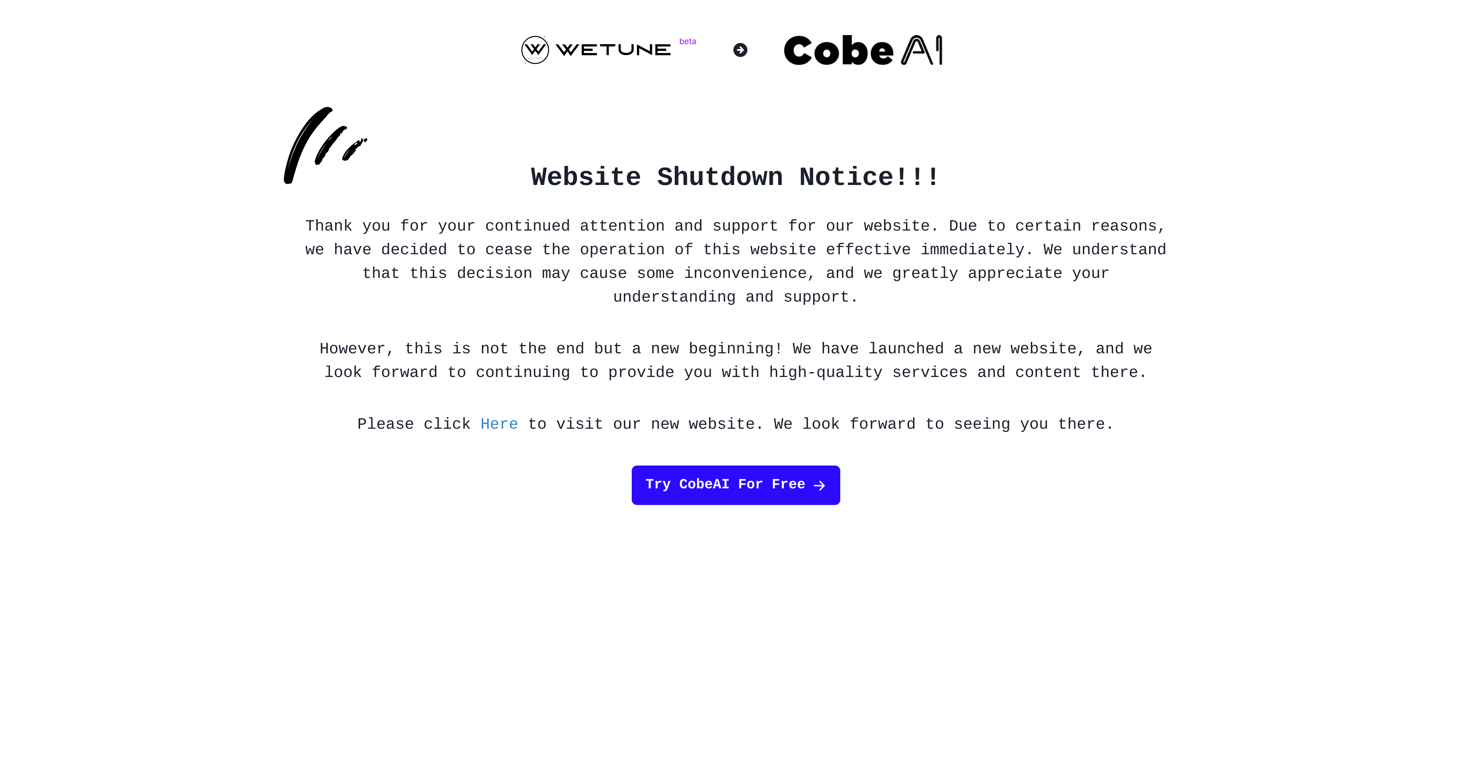Wetune website