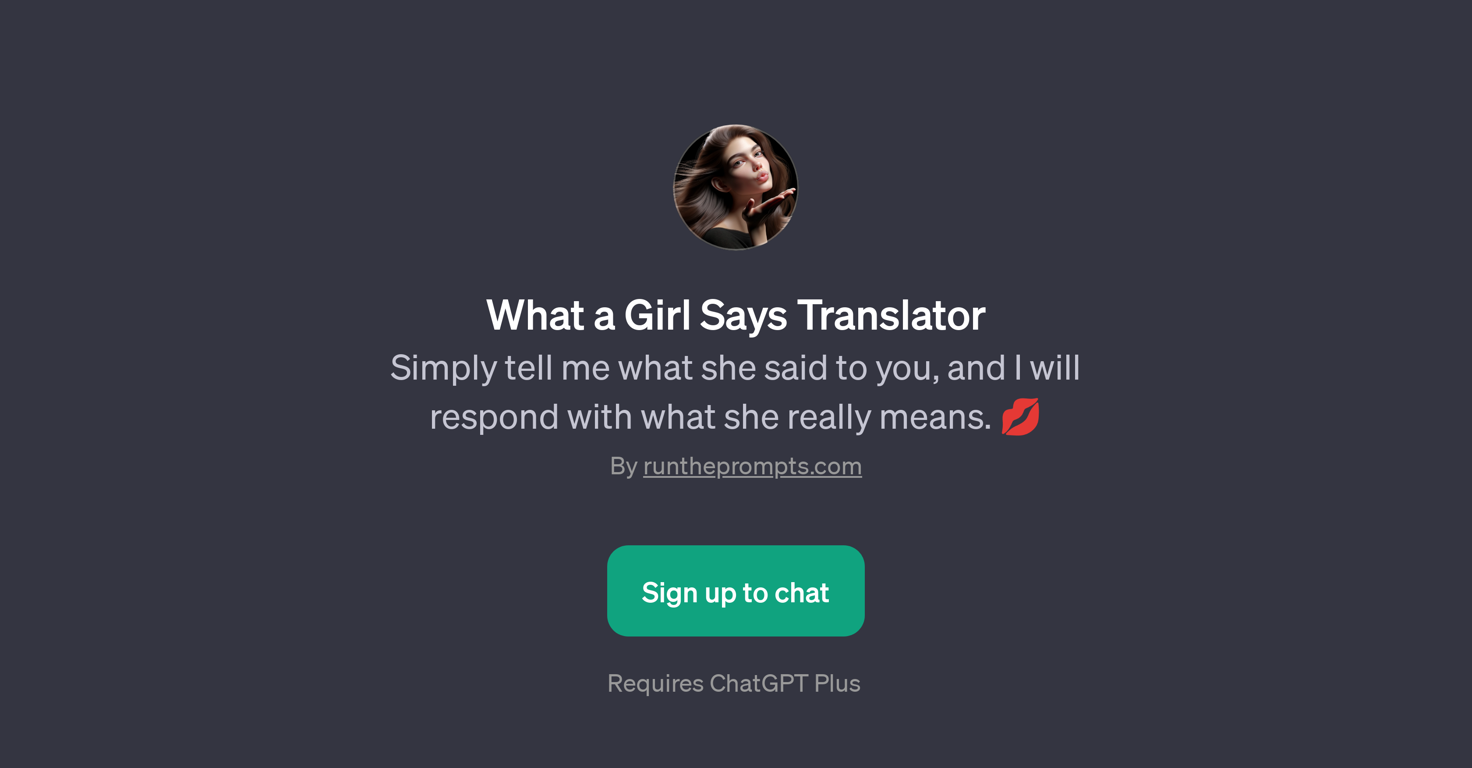 What a Girl Says Translator website
