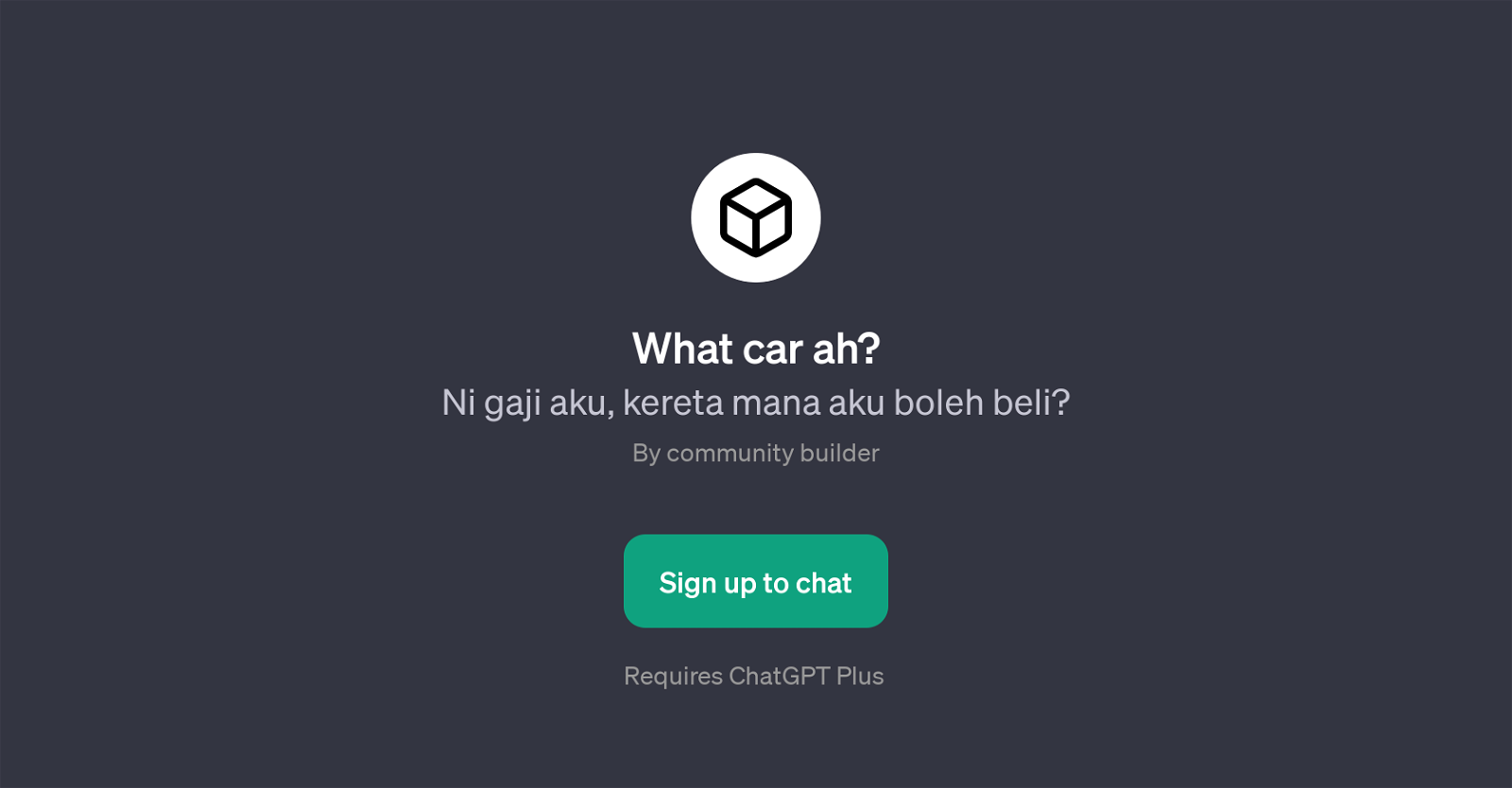 What Car Ah? website