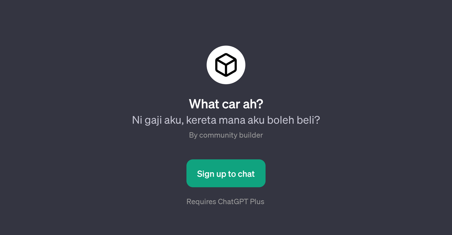 What Car Ah? website