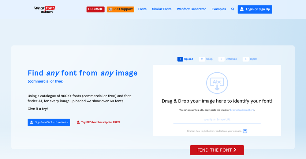 What font is website