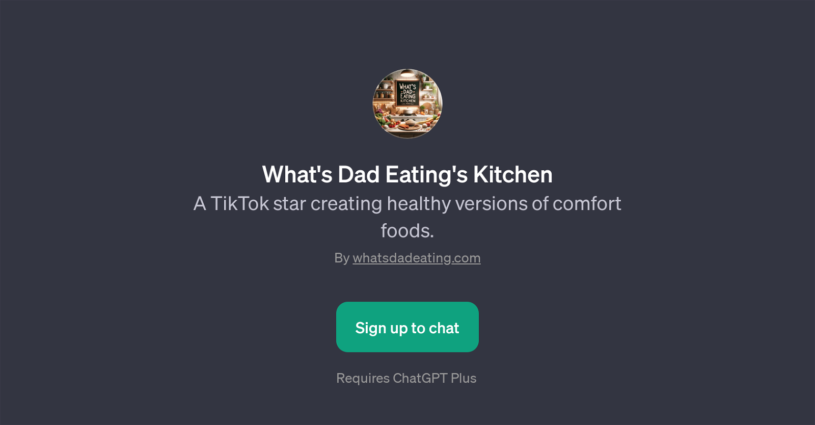 What's Dad Eating's Kitchen website