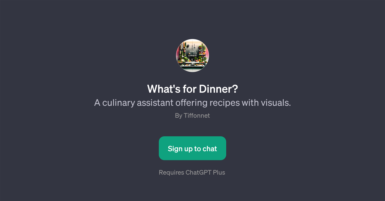 What's for Dinner? website