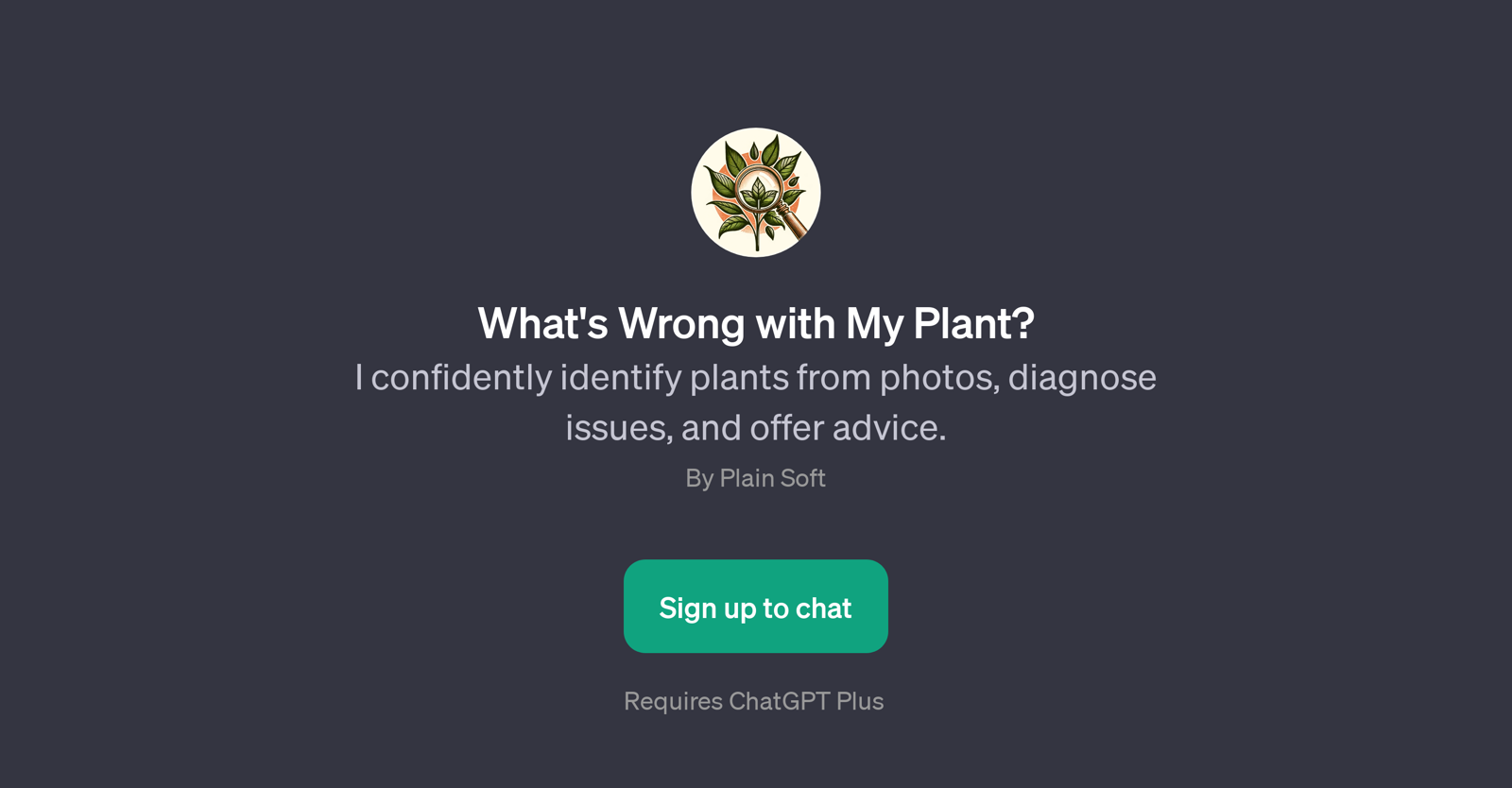 What's Wrong with My Plant website