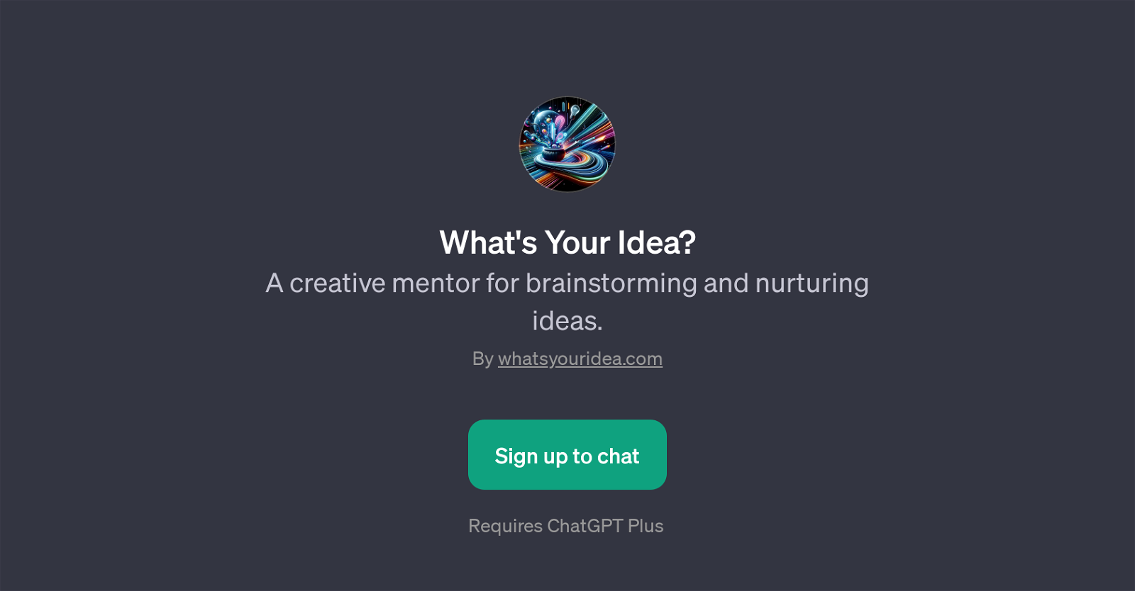 What's Your Idea? website