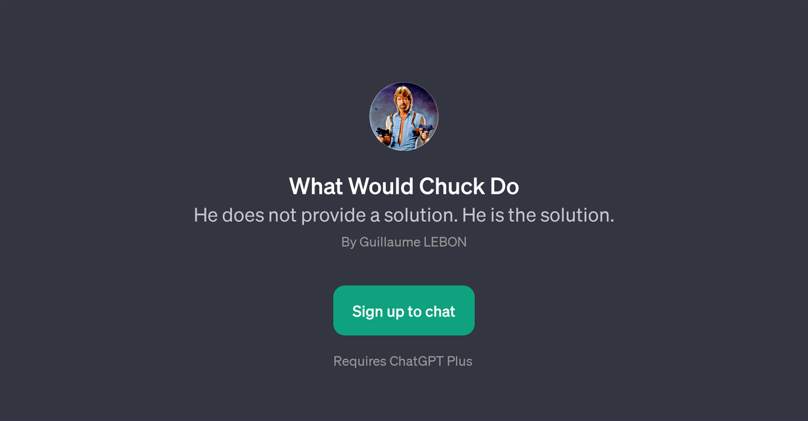 What Would Chuck Do website