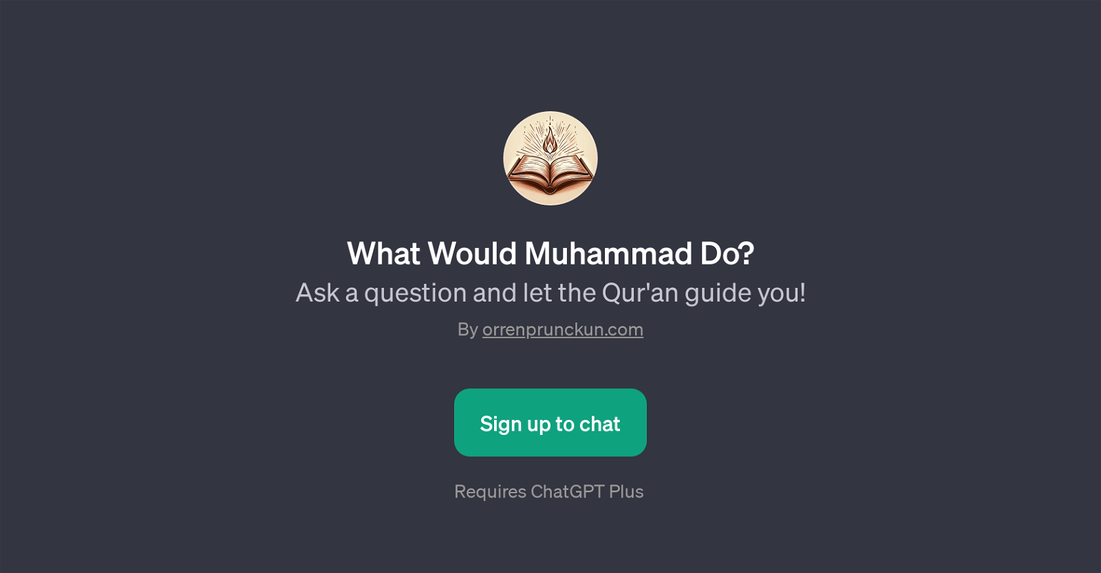 What Would Muhammad Do? website