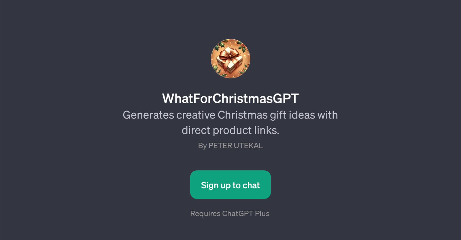 WhatForChristmasGPT website