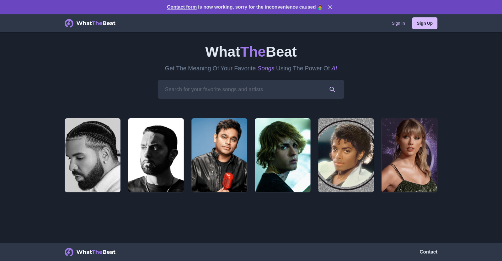 Whatthebeat website