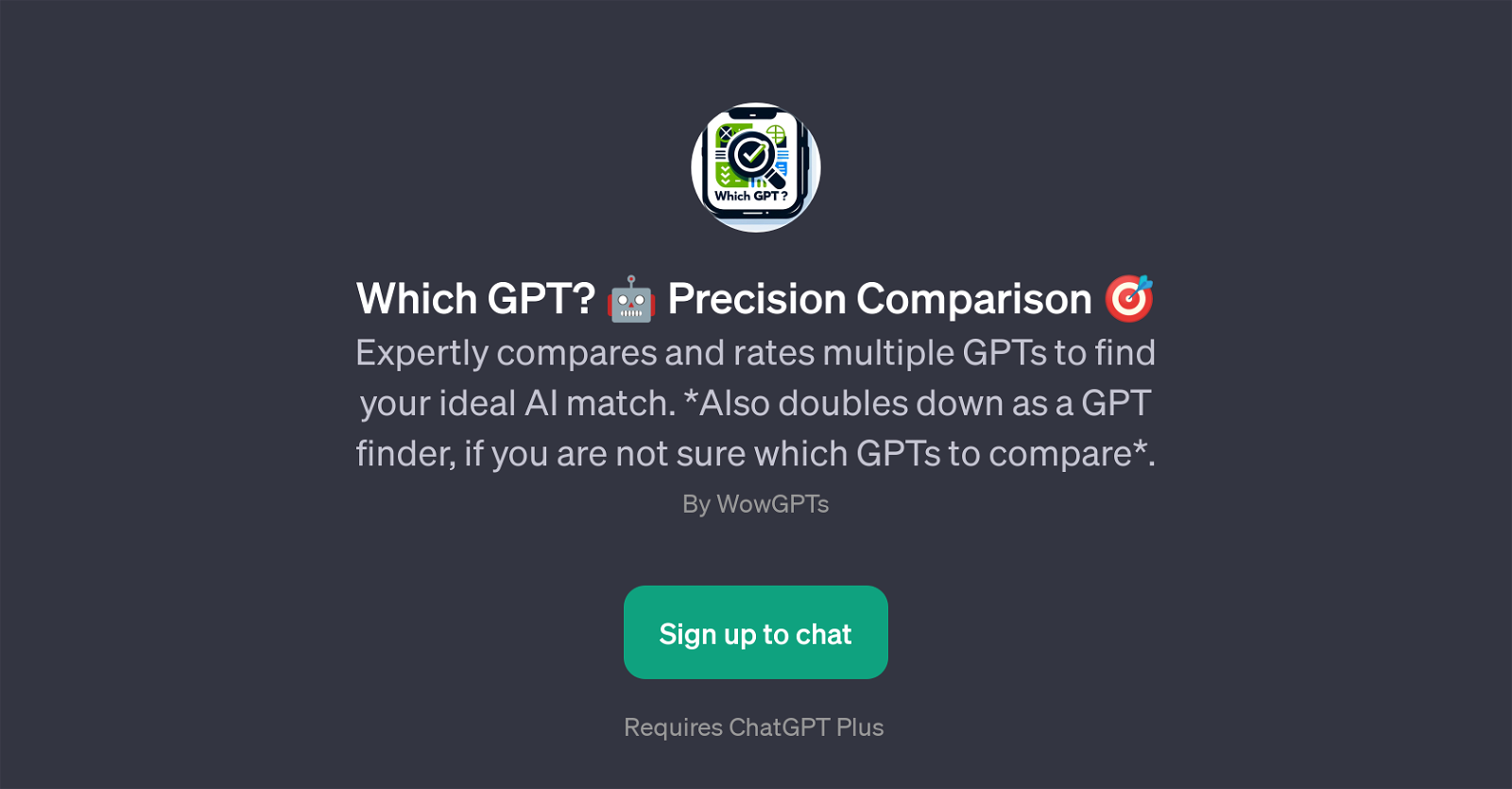 Which GPT? Precision Comparison website