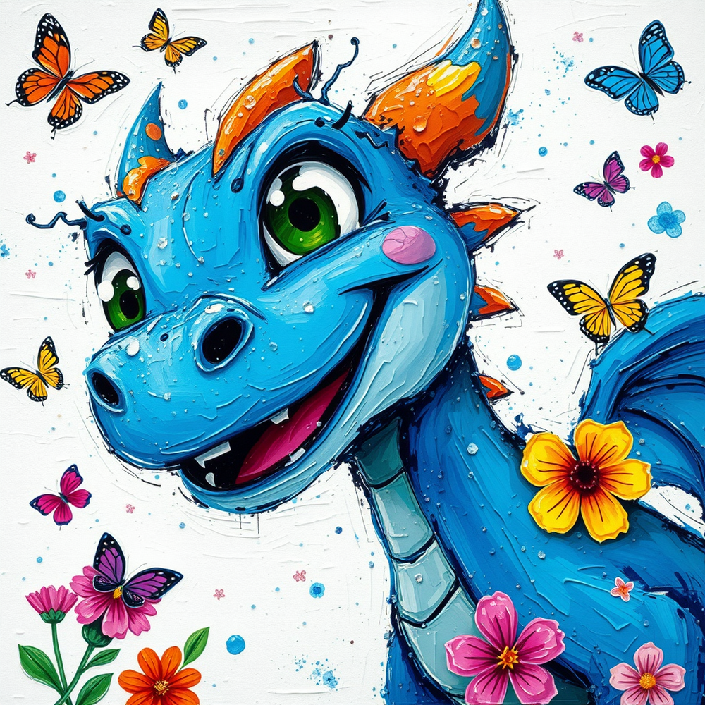 Whimsical Charm: A Textured Impasto website