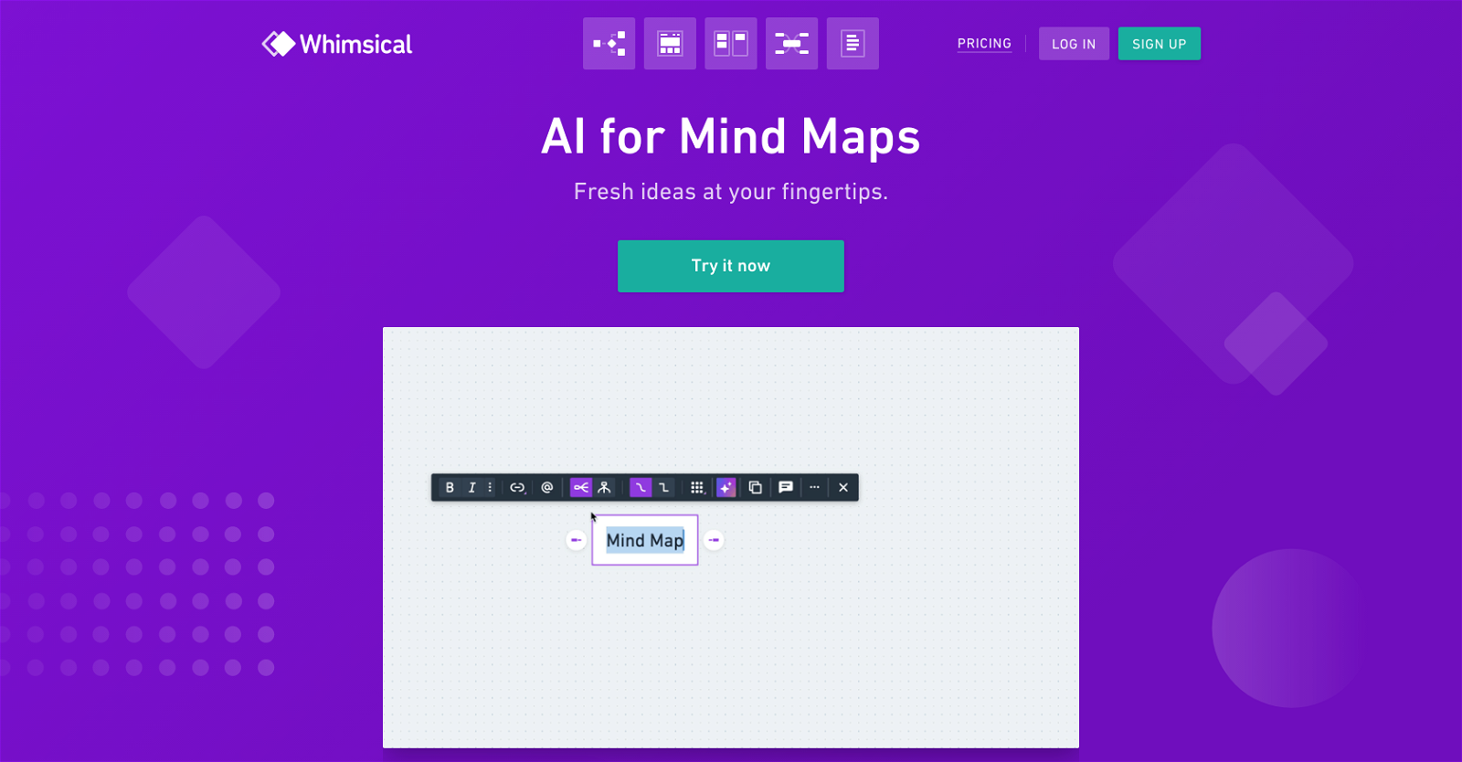 Whimsical Mind Maps website