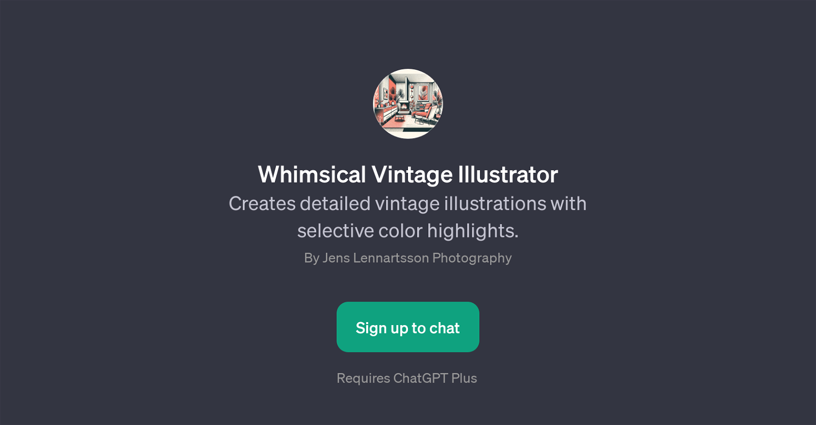 Whimsical Vintage Illustrator website