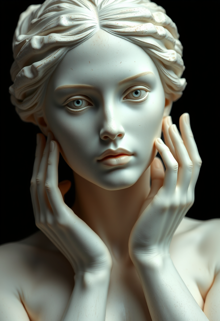 White Alabaster Statue website