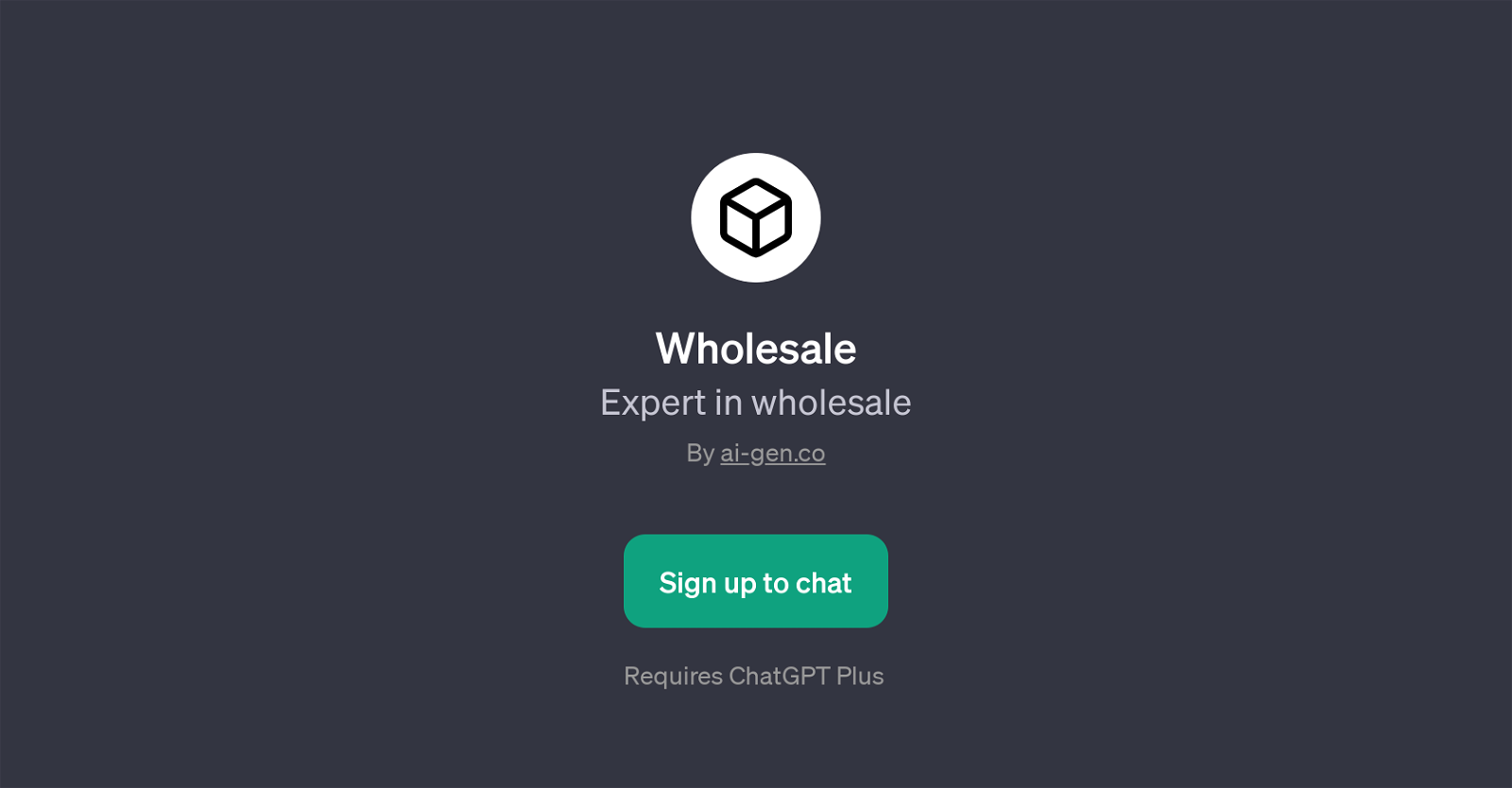 Wholesale website