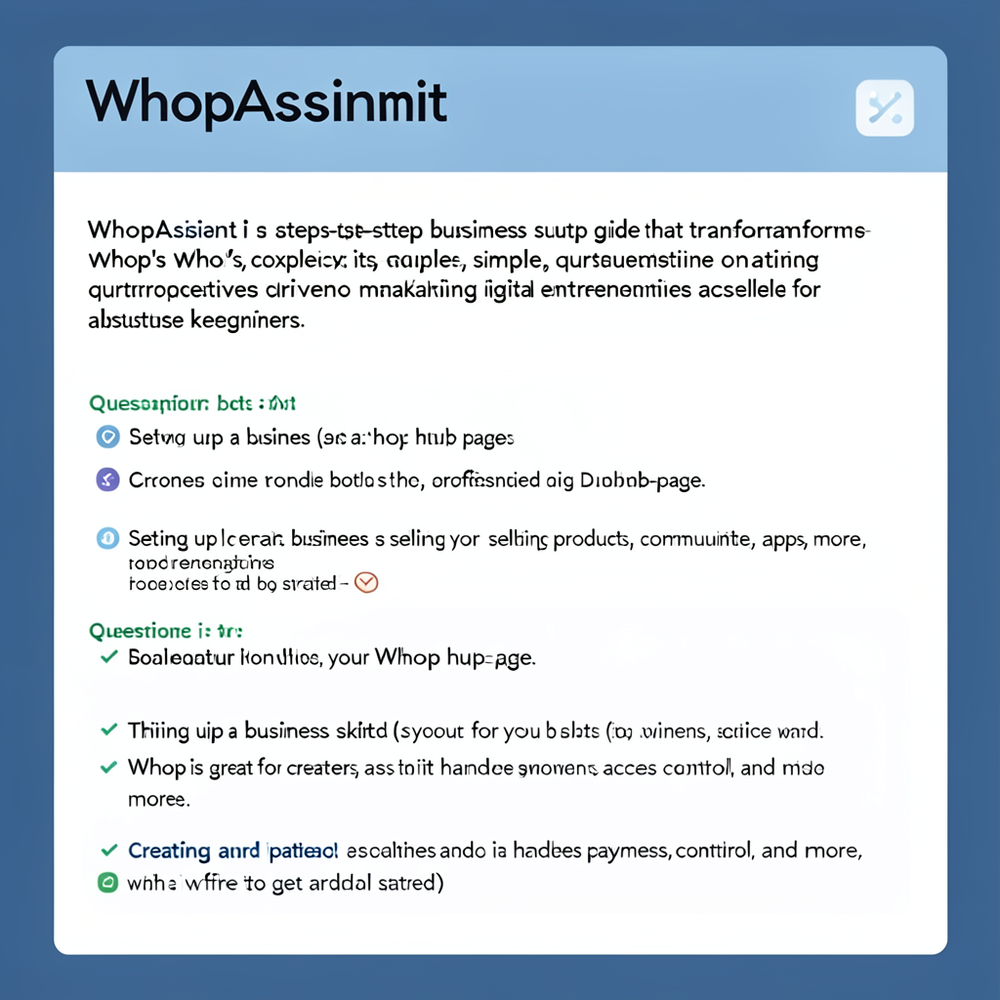 WhopAssistant website