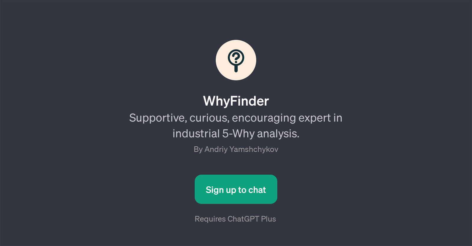 WhyFinder website