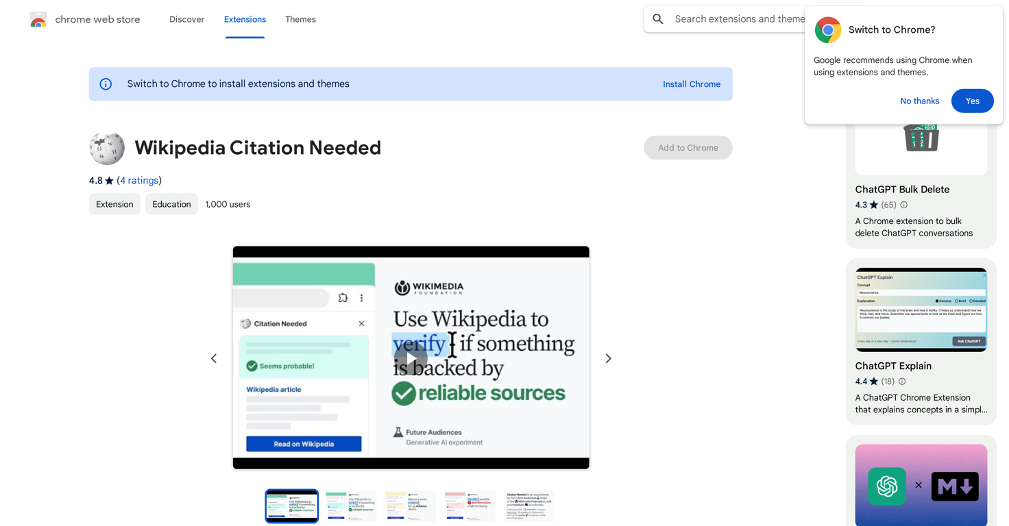 Wikipedia Citation Needed website