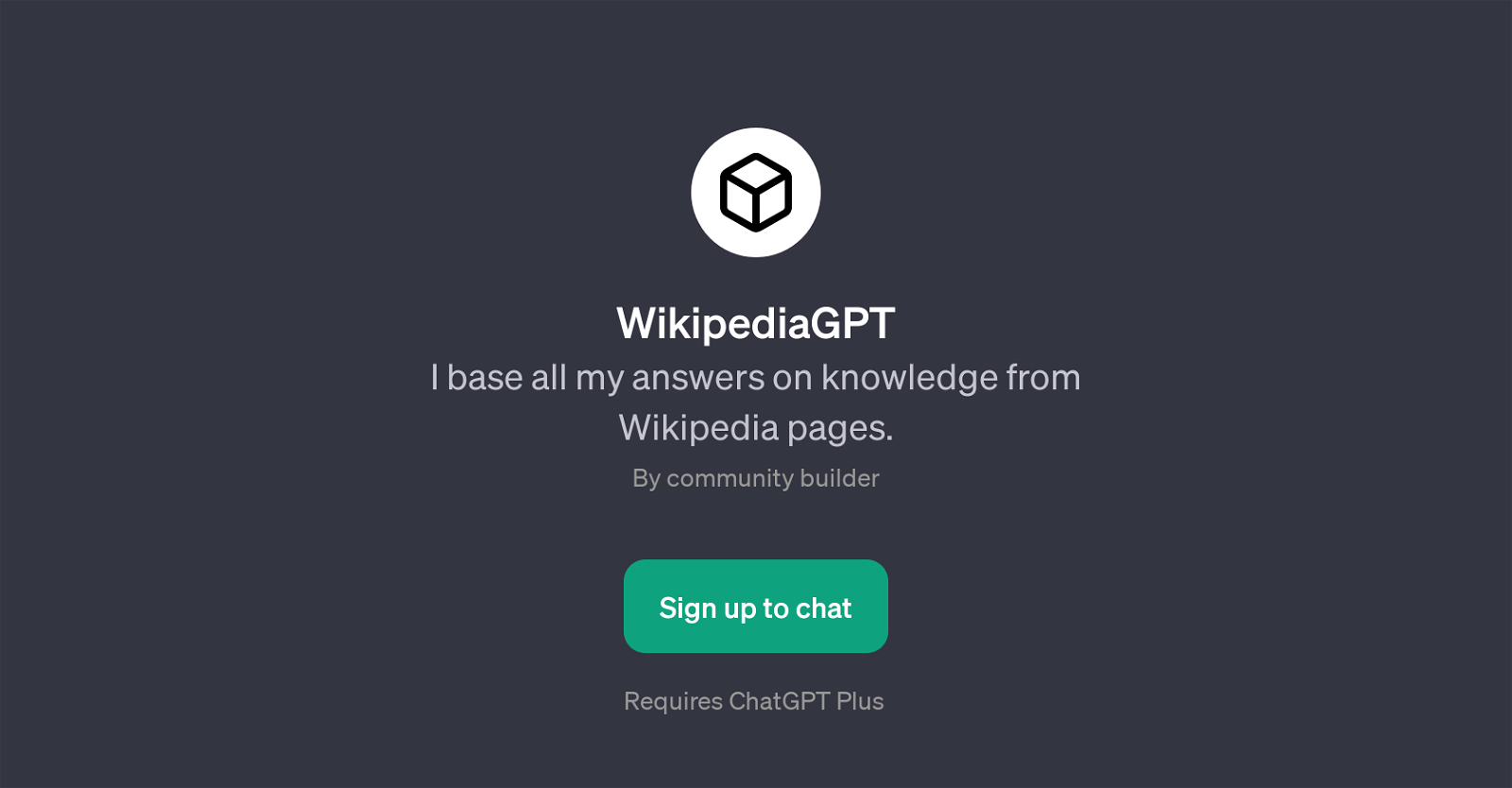 WikipediaGPT website