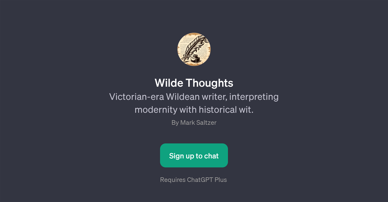 Wilde Thoughts website