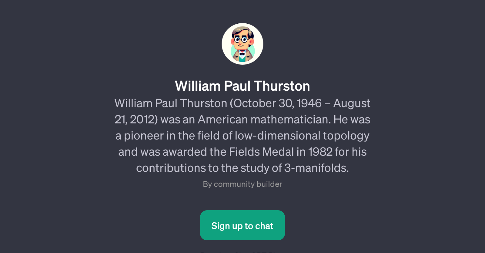 William Paul Thurston website